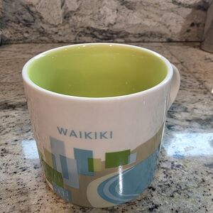 Starbucks Waikiki Mug with Green Interior
